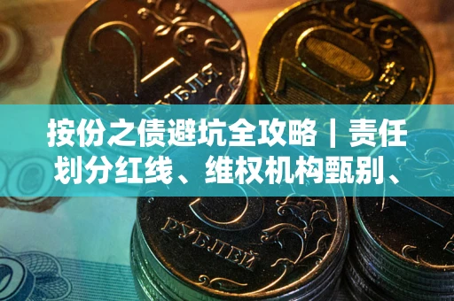 北京按份之债避坑全攻略｜责任划分红线、维权机构甄别、纠纷处理全流程拆解