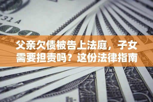 北京父亲欠债被告上法庭，子女需要担责吗？这份法律指南必须看完