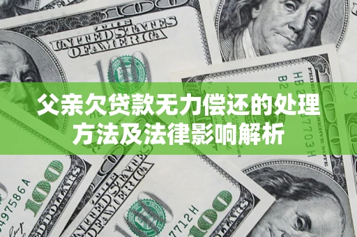 北京父亲欠贷款无力偿还的处理方法及法律影响解析