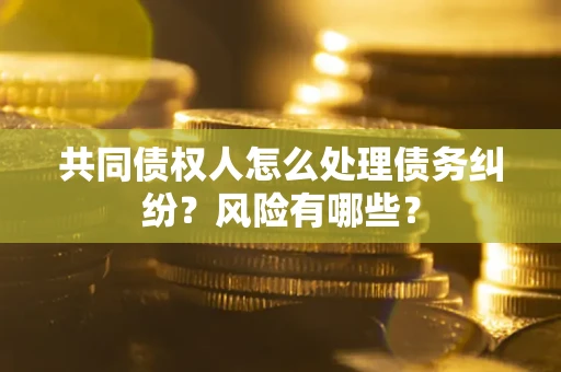 北京共同债权人怎么处理债务纠纷？风险有哪些？
