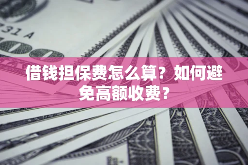 北京借钱担保费怎么算？如何避免高额收费？